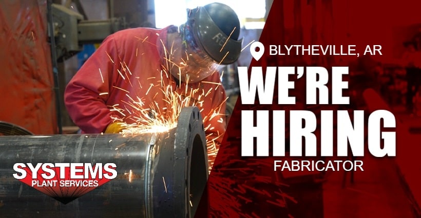 We are hiring Fabricator in Blytheville, AR