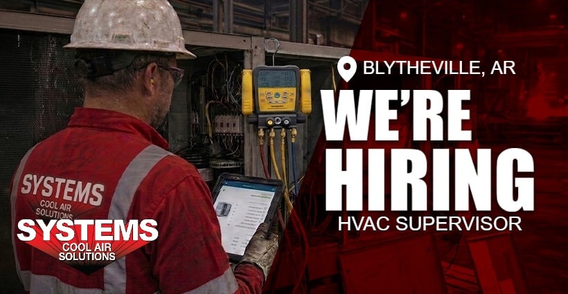 We are hiring HVAC Supervisor in Blytheville, AR