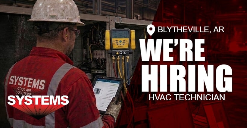We are hiring HVAC Technician in Blytheville, AR