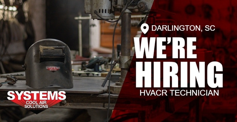 We are hiring HVACR Technician in Darlington, SC