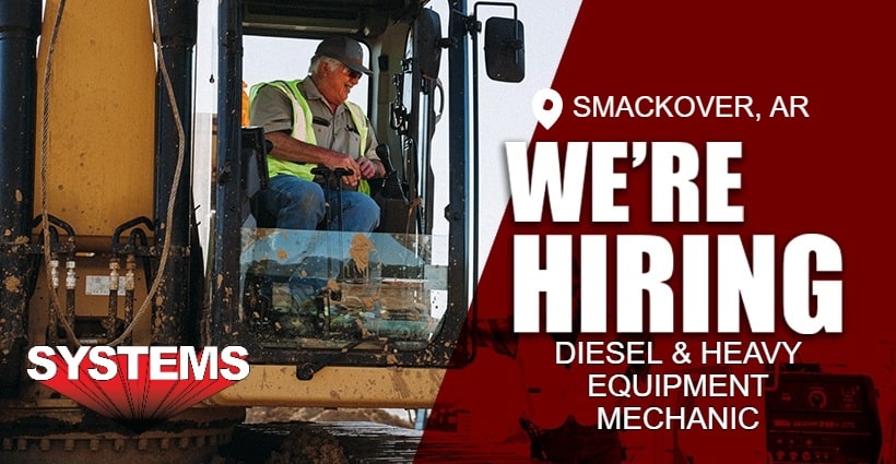 We are hiring Diesel & Heavy Equipment Mechanic in SMACKOVER, AR